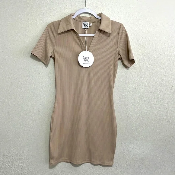 NWOT Princess Polly Cream Mini Dress - Picture 6 of 13